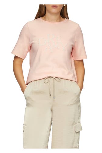S.OLIVER BLACK LABEL T-Shirt puderrosa