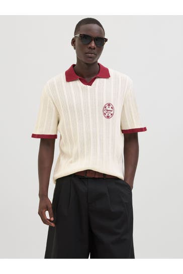 JACK & JONES Polo-Shirt beige