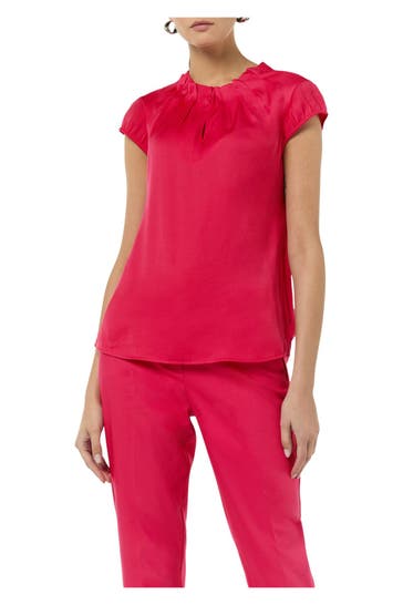 COMMA, Blusenshirt fuchsia