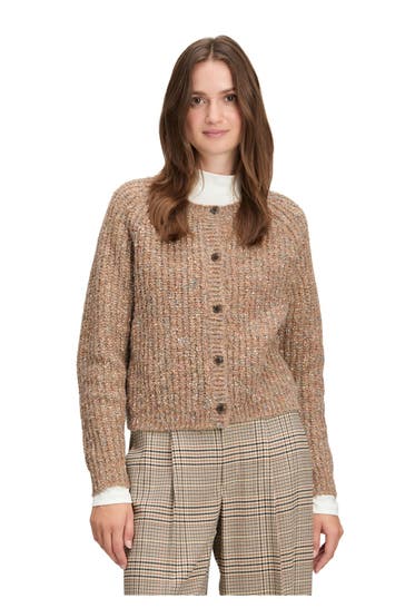 CARTOON Strickjacke braun