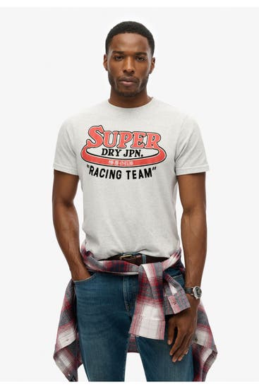SUPERDRY - T-Shirt 'Reworked' grau