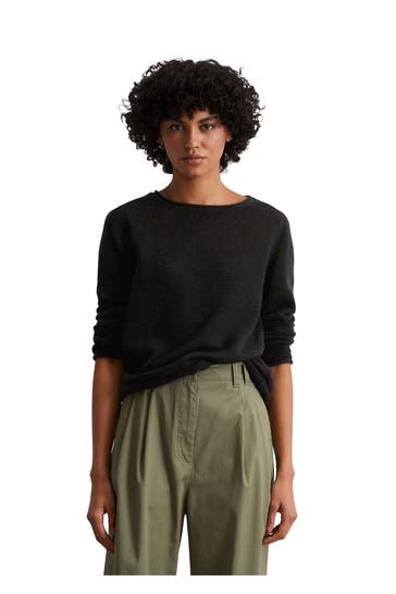 MARC O'POLO Strickpullover schwarz