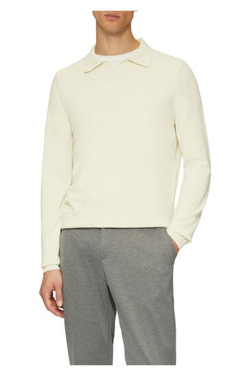 S.OLIVER BLACK LABEL Strick-Polo creme