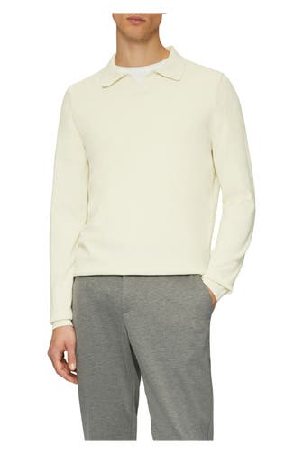 S.OLIVER BLACK LABEL Strick-Polo creme