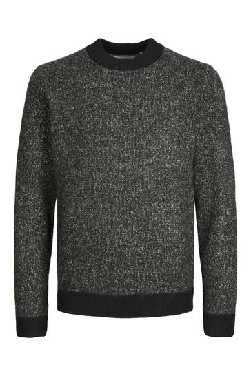 JACK & JONES Strickpullover dunkelgrau