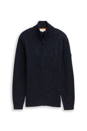 TOM TAILOR Strickjacke dunkelblau