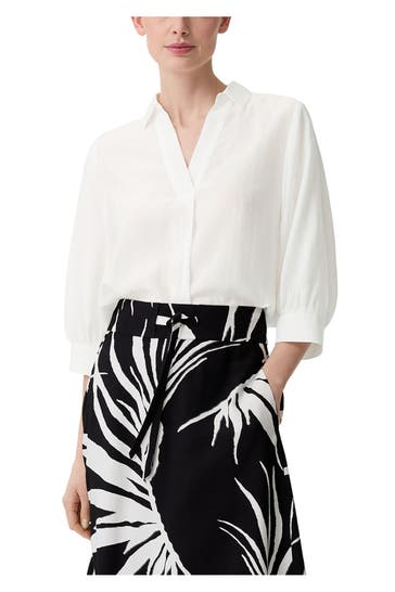 COMMA, Casual-Bluse weiß