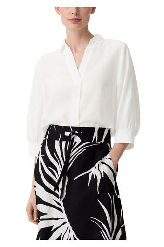 COMMA, Casual-Bluse weiß