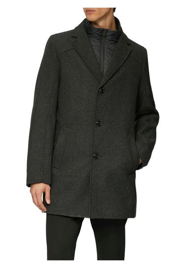 S.OLIVER BLACK LABEL Wollmixmantel dunkelgrau