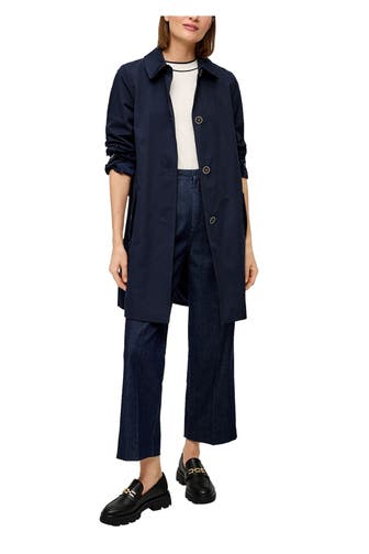 S.OLIVER BLACK LABEL Trenchcoat nachtblau