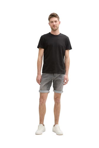 TOM TAILOR Jeansshorts grau