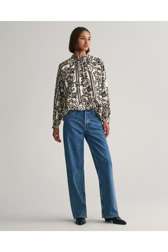 GANT Casual-Bluse gemustert