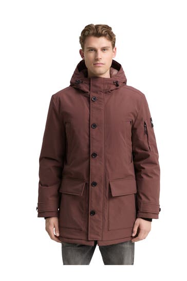 TOM TAILOR Parka dunkelbraun