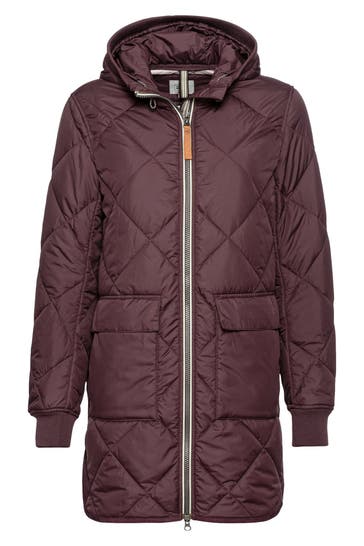 CAMEL ACTIVE Light-Steppmantel aubergine