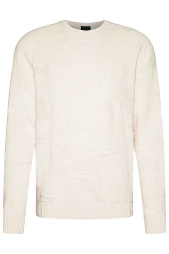 BUGATTI Wollmix-Strickpullover ecru