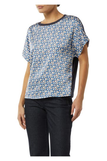 COMMA, T-Shirt gemustert