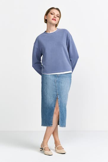 RICH & ROYAL Sweatshirt graublau