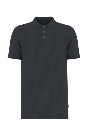 JOOP! Strick-Polo 'Jorge' nachtblau