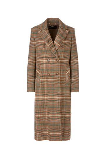 MARC CAIN Kaschmirmix-Mantel kariert