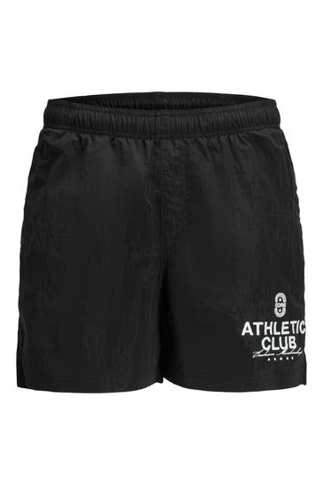 JACK & JONES Shorts 'Jpstmaui Crinkle' schwarz