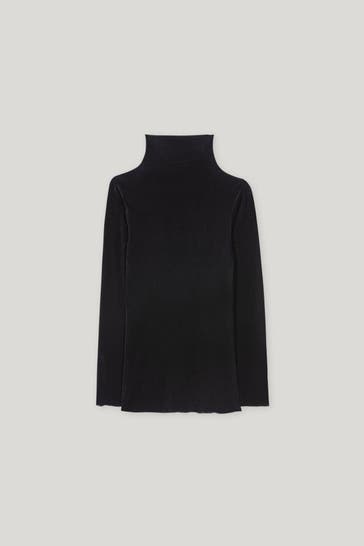 LUISA CERANO Rollkragenshirt schwarz
