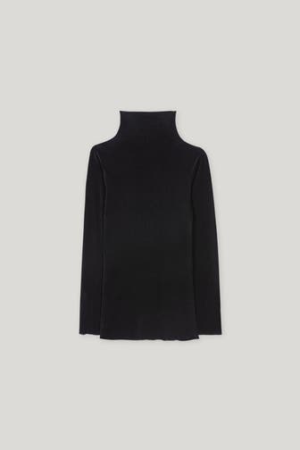 LUISA CERANO Rollkragenshirt schwarz