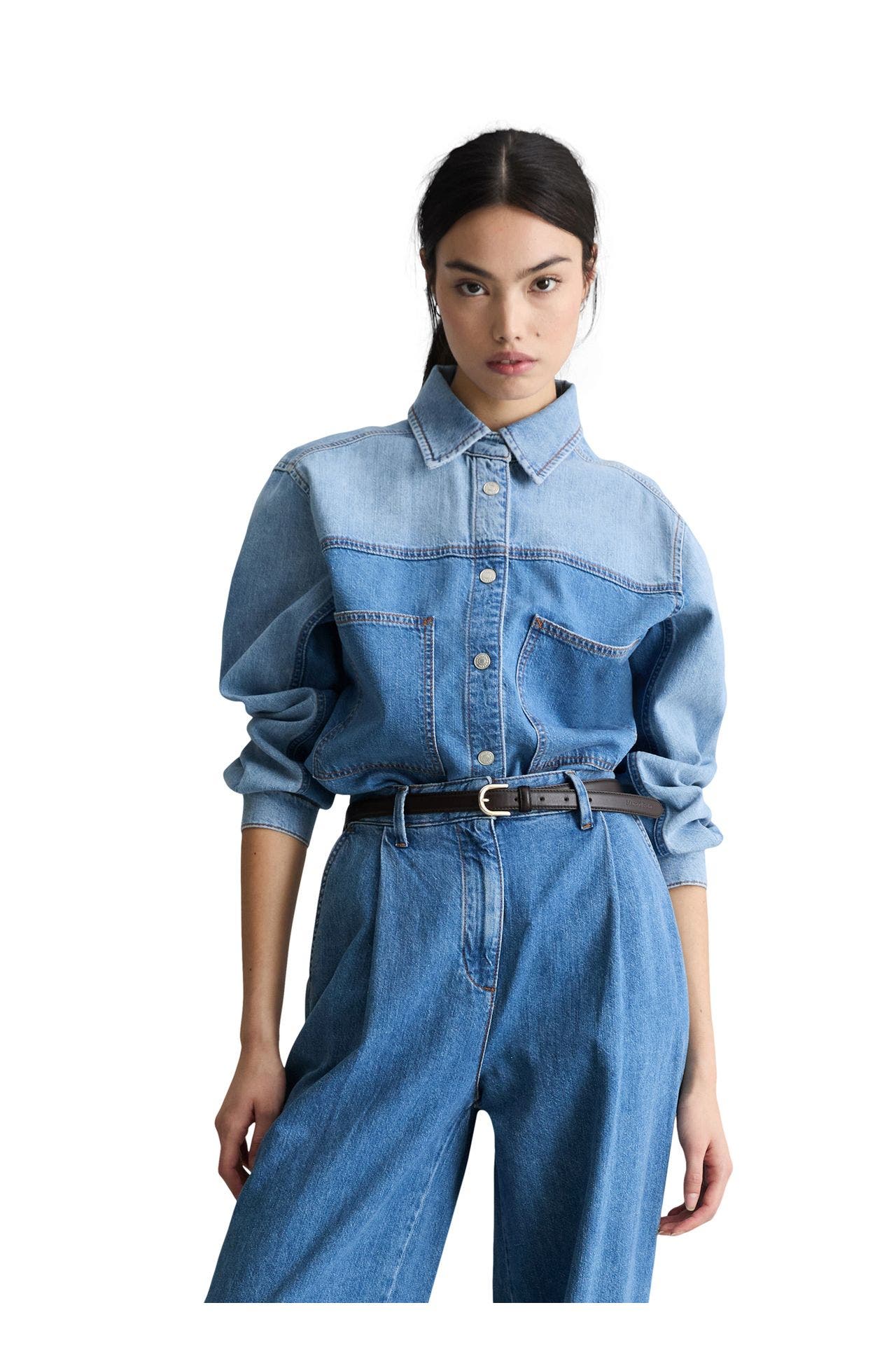 MARC O'POLO DENIM Jeansbluse blau, Bild 1