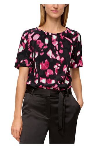 S.OLIVER BLACK LABEL Blusenshirt gemustert