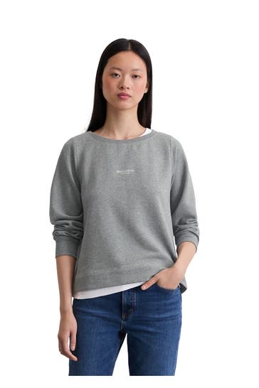 MARC O'POLO Sweatshirt grau meliert
