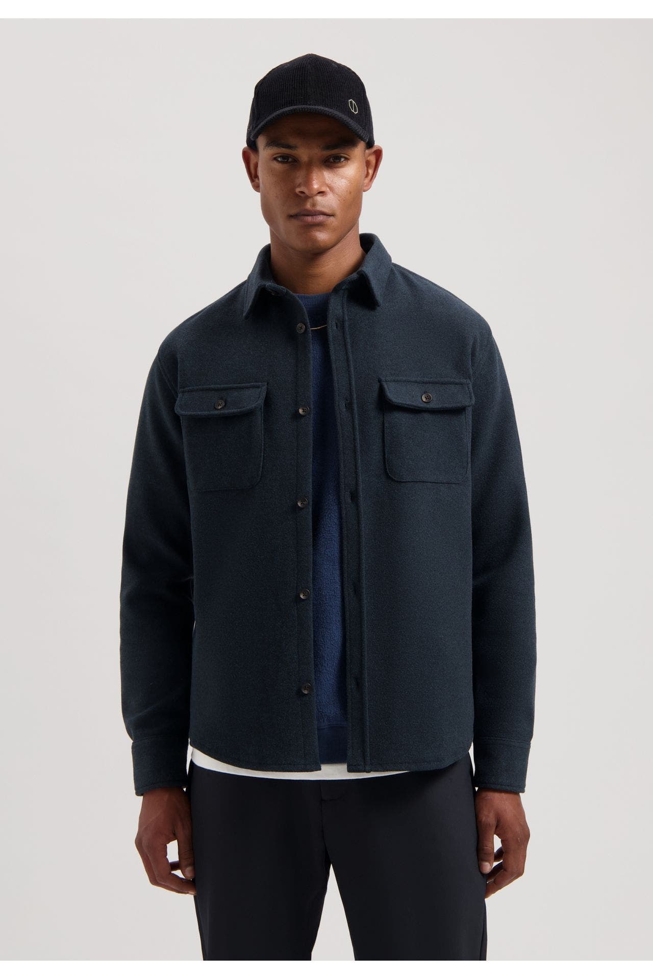 DSTREZZED Overshirt 'Ulrik' schwarzblau, Bild 1