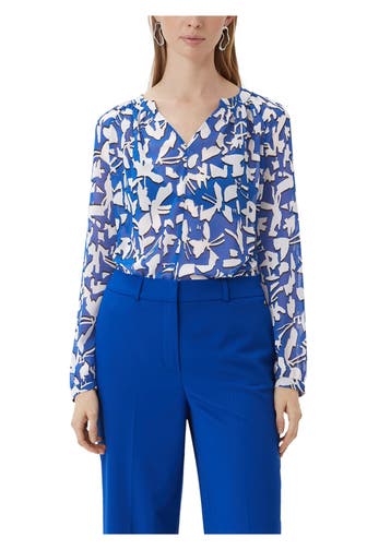 COMMA, Casual-Bluse gemustert
