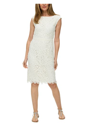 S.OLIVER BLACK LABEL Etuikleid offwhite