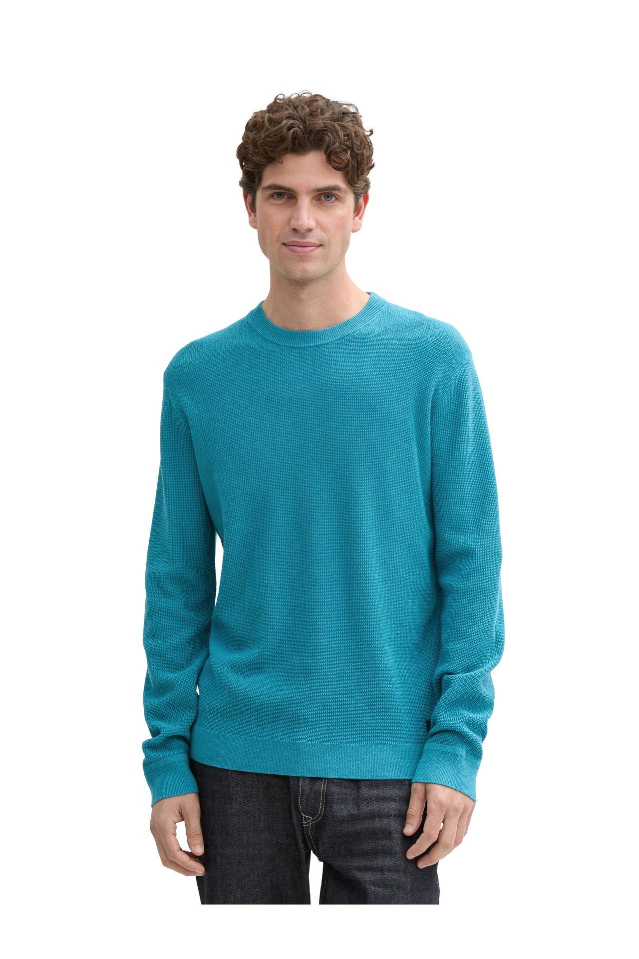 TOM TAILOR Strickpullover petrol, Bild 1