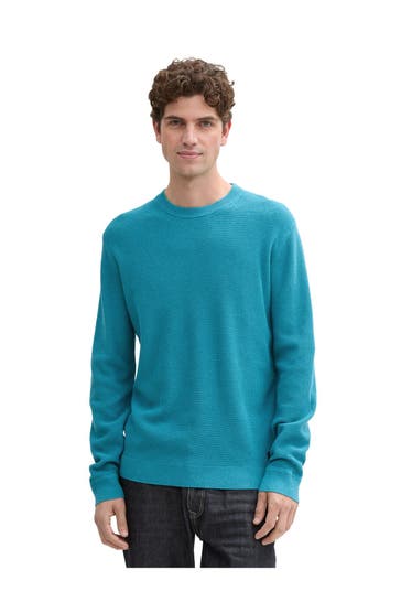 TOM TAILOR Strickpullover petrol