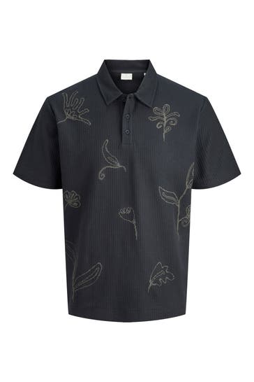 JACK & JONES Polo-Shirt schwarz