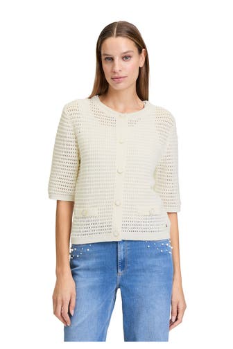 BETTY & CO Strickshirt weiß