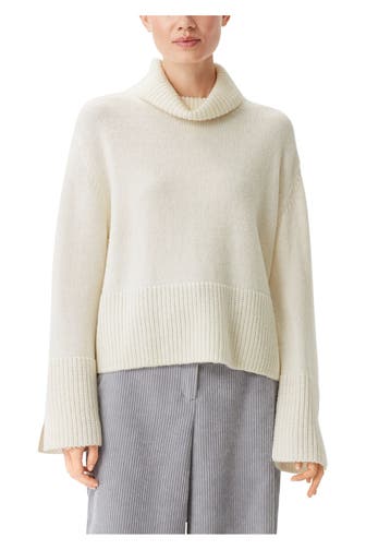COMMA, Rollkragenpullover weiß