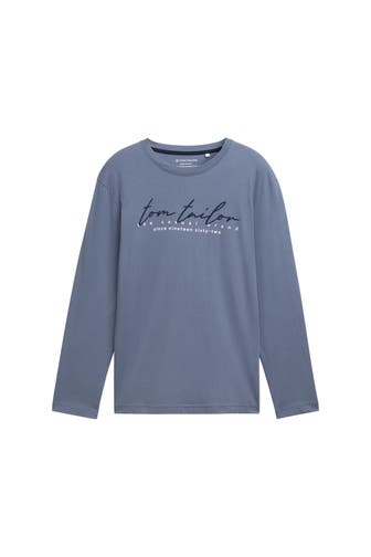 TOM TAILOR Longsleeve taubenblau