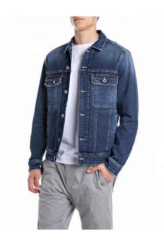 REPLAY Jeansjacke dunkelblau