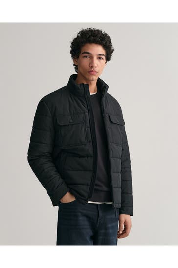GANT Lightweight Quilted Jacket, black