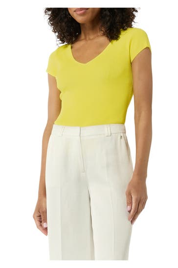 COMMA, T-Shirt zitronengelb