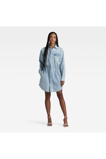 G-STAR Denimkleid hellblau