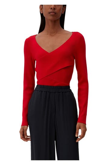 S.OLIVER BLACK LABEL Strickpullover rot