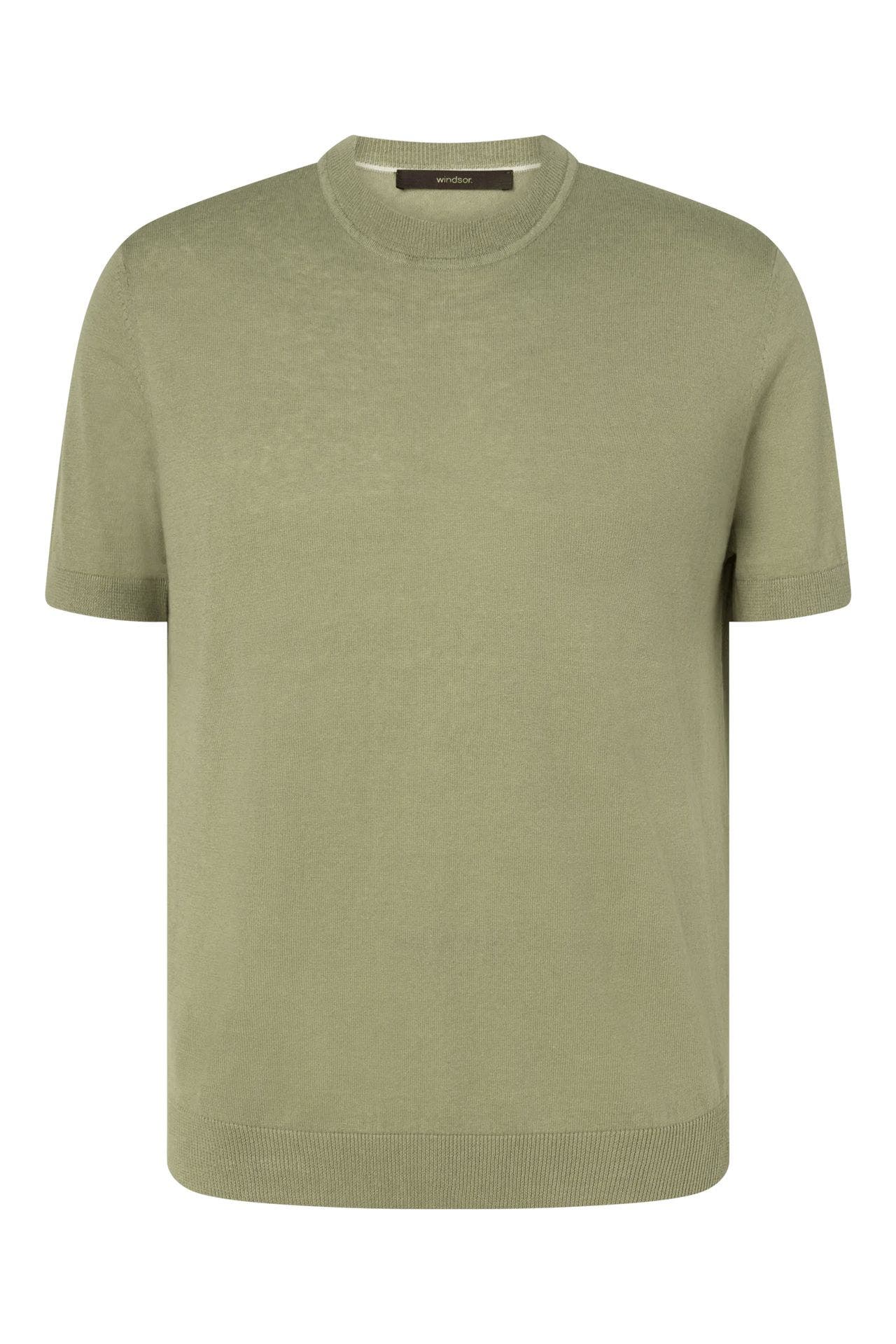 WINDSOR. Leinenmix-Shirt 'Lindo' grün, Bild 1