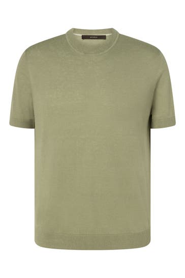 WINDSOR. Leinenmix-Shirt 'Lindo' grün