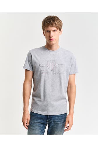 GANT T-Shirt hellgrau