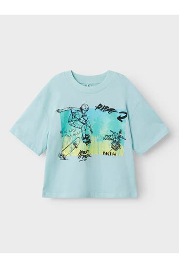 NAME IT - T-Shirt hellblau