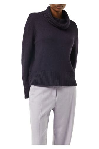 COMMA, Rollkragenpullover dunkellila