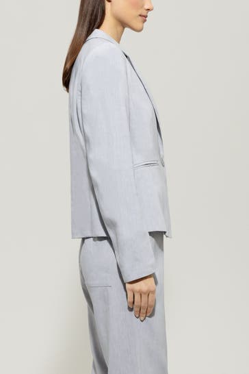 LUISA CERANO Leinenmix-Blazer hellgrau