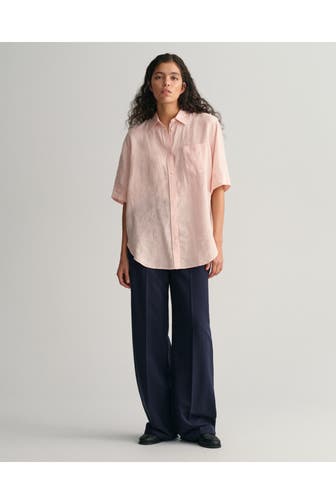 GANT Kurzarmbluse hellorange